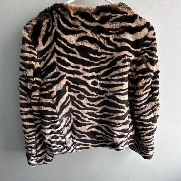 Banana Republic Cropped Zebra Print Lady Jacket - Picture 9 of 12